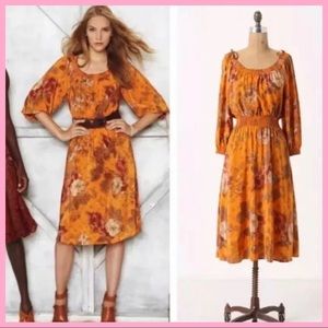 ANTHRO | Moulinette Soeurs Cara Cara Silk Dress